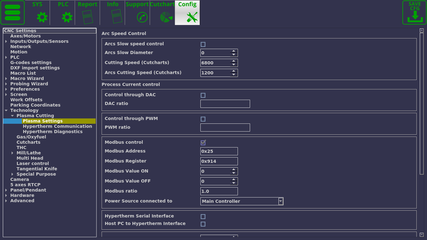 Config 074 Plasma Settings
