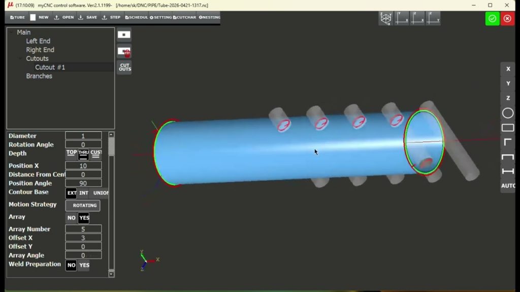 Creating evenly spaced cutouts and nesting multiple parts in myPIPE tutorial thumbnail